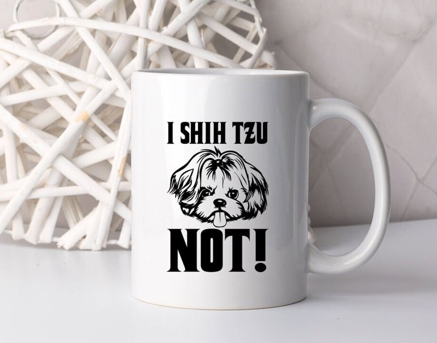 Personalised Shih Tzu Dog Coffee Mug Funny Gift Idea