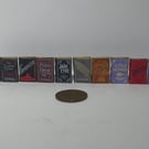 1:12 set of 10 miniature books 19th Century Novels