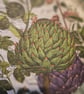 Handmade Crochet Basket with Decoupage Wooden Base - Sage Green Storage Organize - Image 5