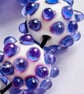 Handmade multicoloured patterned lamp work glass beads - Image 5