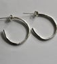 Reticulated Silver Hoops - Image 2