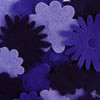 Felt Flowers - 'Purples'