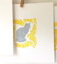 Cat and Rowan Linocut Print - Image 2