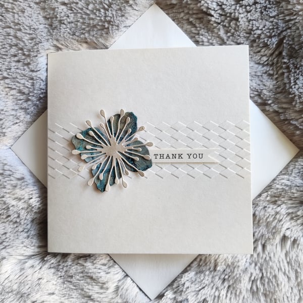 Thank You Card- Teal