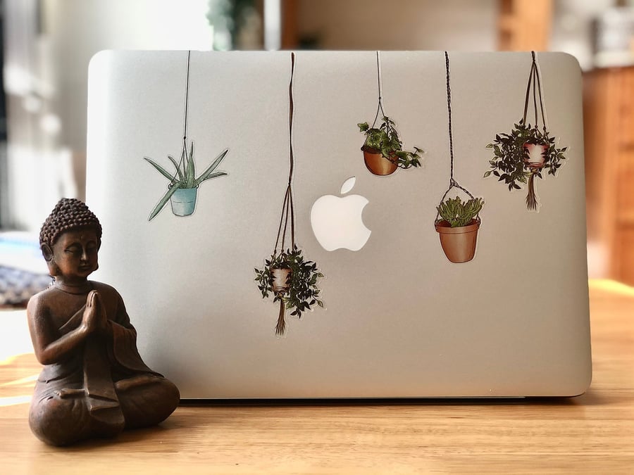 Urban Jungle Clear Sticker, Handmade vinyl sticker