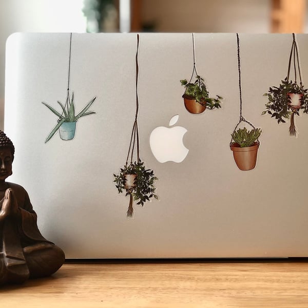 Urban Jungle Clear Sticker, Handmade vinyl sticker