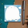 Ghosty Notepad , Tear off notepad , Halloween notepad , To do list , illustrated