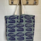 Handprinted Beach Bag - Mussels
