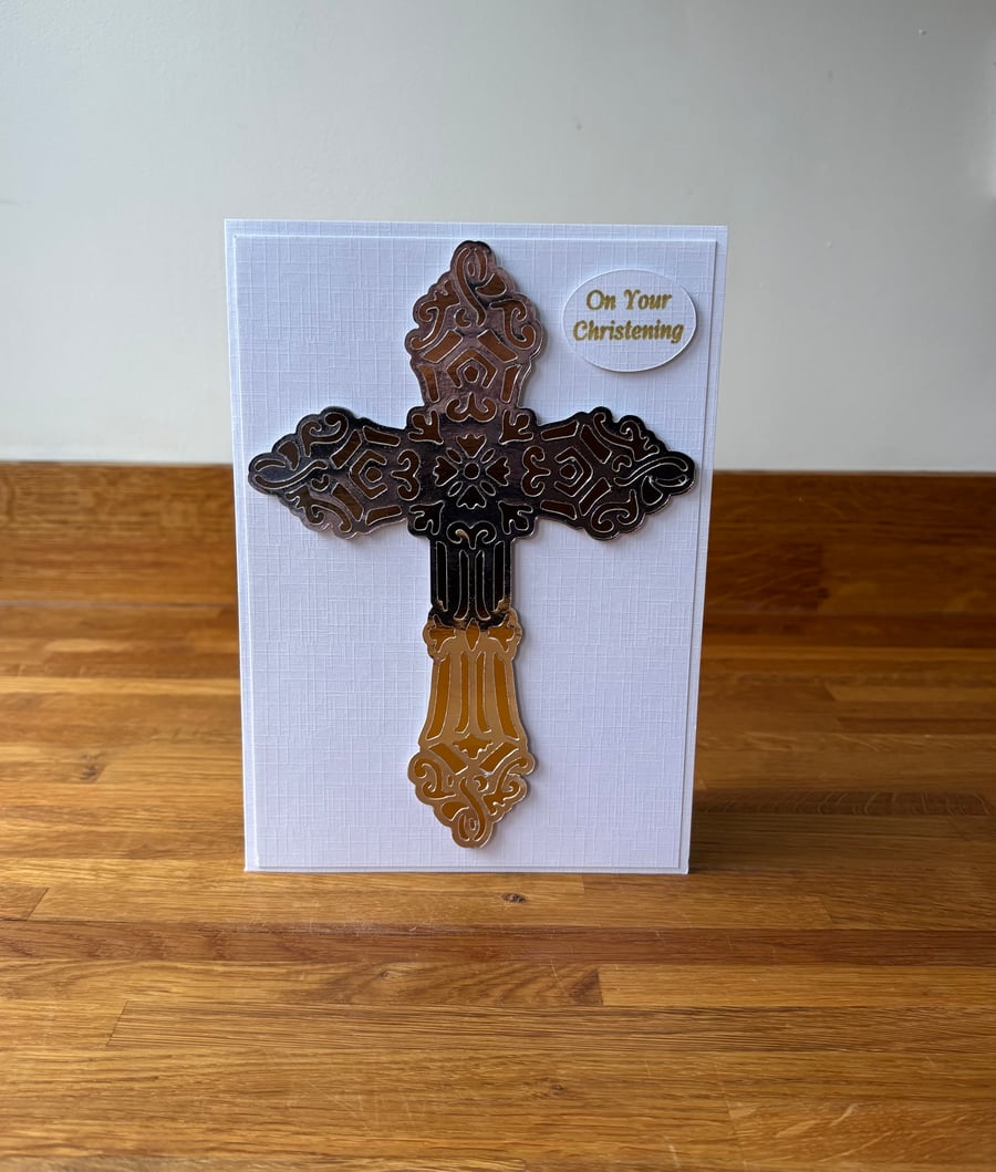 Gold and Silver Christening Cross