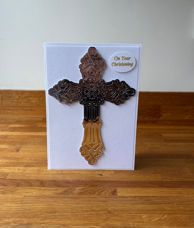 Gold and Silver Christening Cross