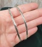 Double Curved Mini Circle Pattern Bangles Sterling Silver 925 Handmade - Image 7