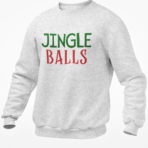 Jingle Balls Christmas JUMPER - Funny Novelty Christmas Pullover