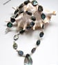 Designer Abolone Shell & Shell Pearl Necklace  - Image 8