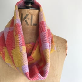 Sunset Musing No.3 - Handwoven cowl scarf