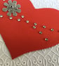 'with love' card. Embossed card. Valentine card. Ref 201.  - Image 6