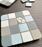 Coaster Set - Two Mosaic Chequerboard Coasters - Image 4