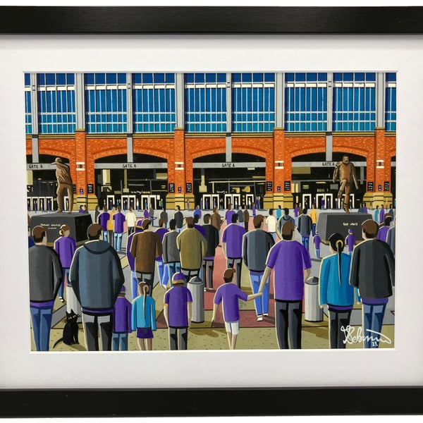 Baltimore NFL High Quality Framed Art Print. Approx A4