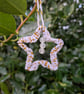 Macarame star Christmas tree decoration
