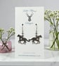 Charm Earrings - Galloping Horse 