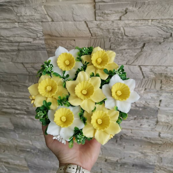 Narcissus soap hexagon box