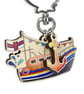Lifeboat Keyring - Wooden Key Fob with Anchor - Maple Wood Seaside Key Chain - Image 3