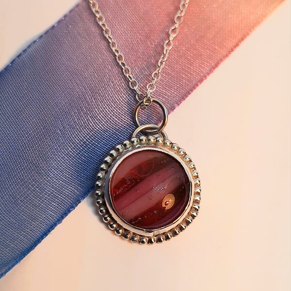 Pink Glass Pendant