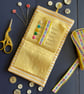Rainbow patchwork stripe needle case made from Tilda fabric - Image 4