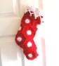 Christmas stocking crochet pattern. PDF. download.  Photo tutorial. - Image 1