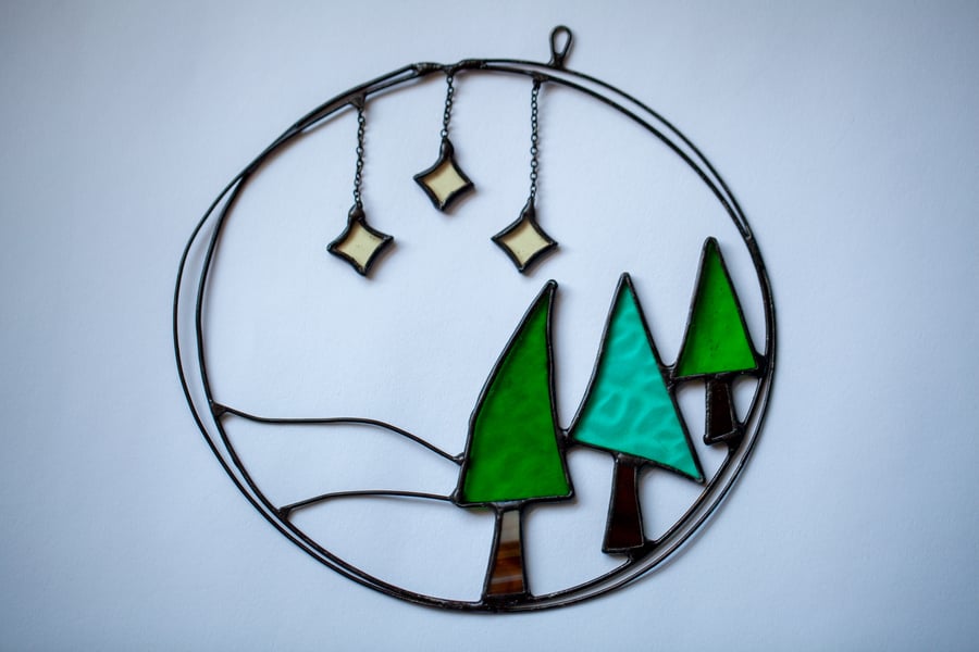 Little Woods Stained Glass Suncatcher