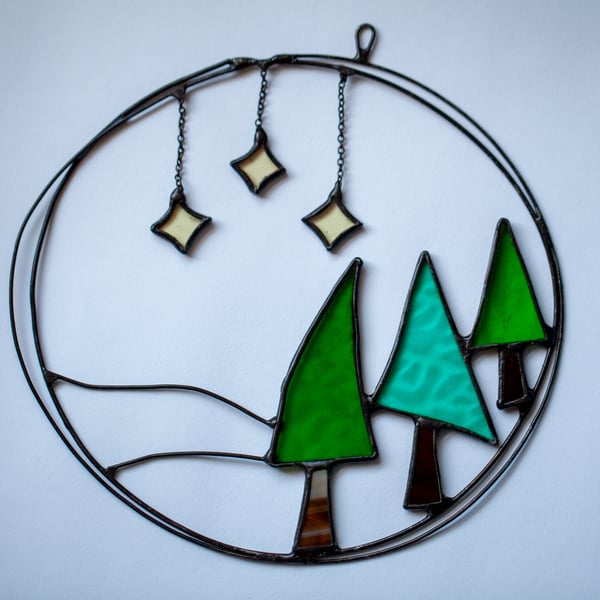 Little Woods Stained Glass Suncatcher