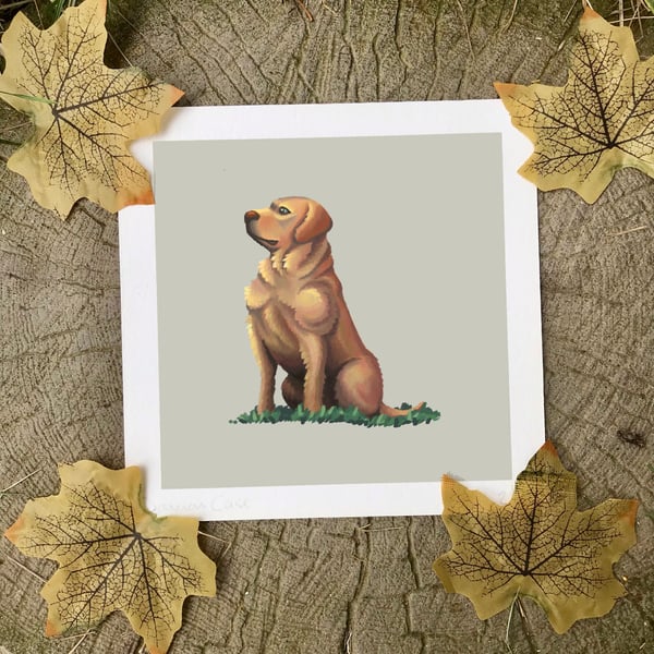 Golden Labrador Retriever Art Print