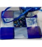  Fused Glass Trivet Trivet 16cm Dichroic Blue 019 - Image 3