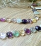Designer AAA Grade Natural Rainbow Fluorite Sterling Silver Necklace - Image 5