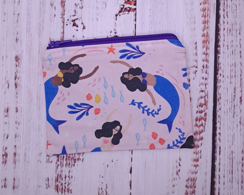 Under the sea mermaid themed coin purse