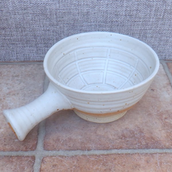Apothecary shaving lather soap bowl shave hand thrown in stoneware pottery