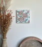 Summer Seconds - Mosaic Floral Art - Orange Rose Mosaic Wall Plaque in White - Image 6