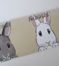 Pet Portrait Shed Hutch Sign Large Side Holes 1 or 2 Animals Cat Dog Rabbit etc. - Image 4