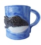 Whale Shark Mug - Hand Built Stoneware Pottery