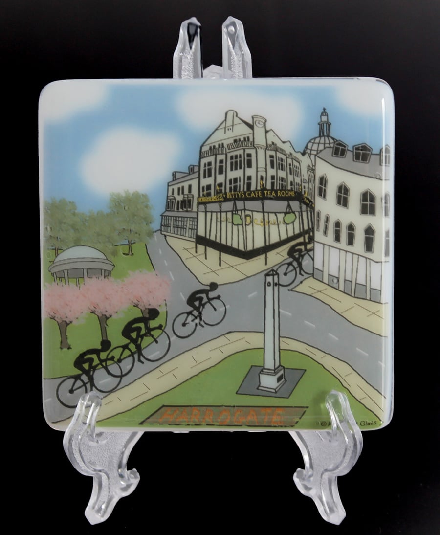 Harrogate Cyclists Coaster - Inspired by Tour de France coming to Yorkshire