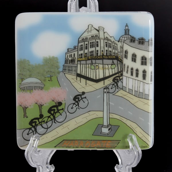 Harrogate Cyclists Coaster - Inspired by Tour de France coming to Yorkshire