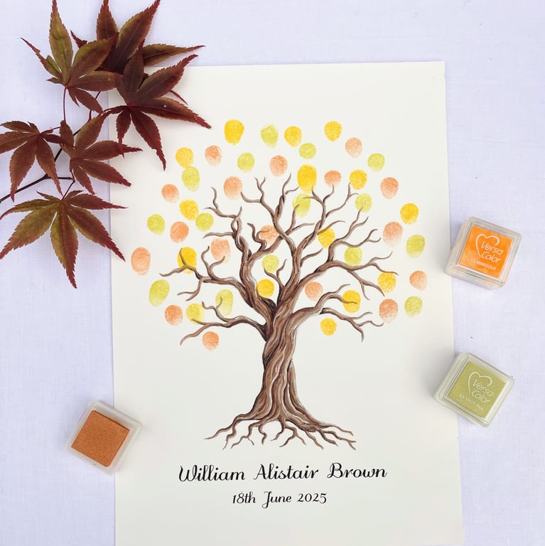 Guest book tree: twisted willow design