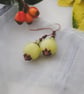 Green jade & crystal copper earrings - Image 1