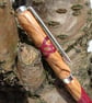 Olive and Purple Heart Wooden Pen with celtic cross - Lathe Turned Writing Pen - Image 5