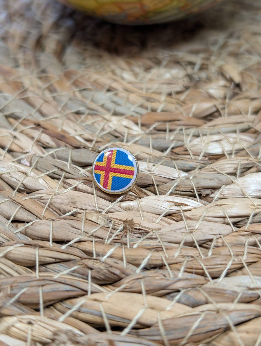 Aland Flag Map Pin - land Flag Map Pin For Wood Map