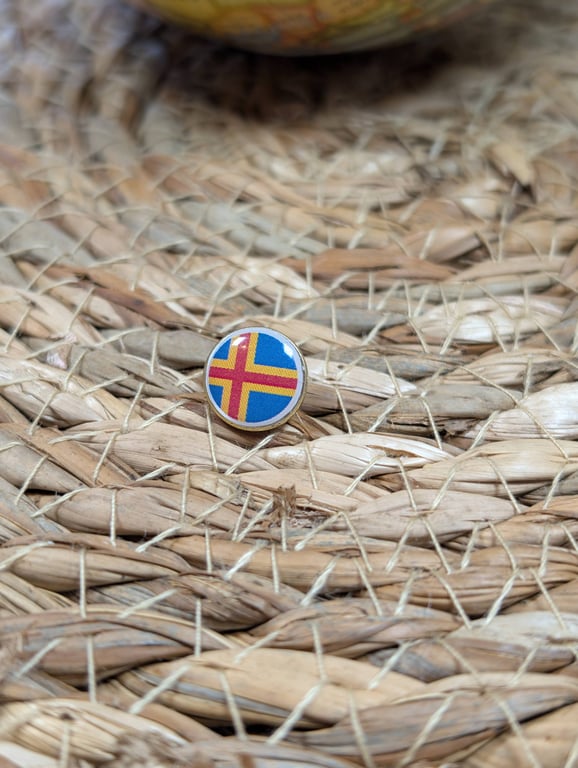 Aland Flag Map Pin - land Flag Map Pin For Wood Map