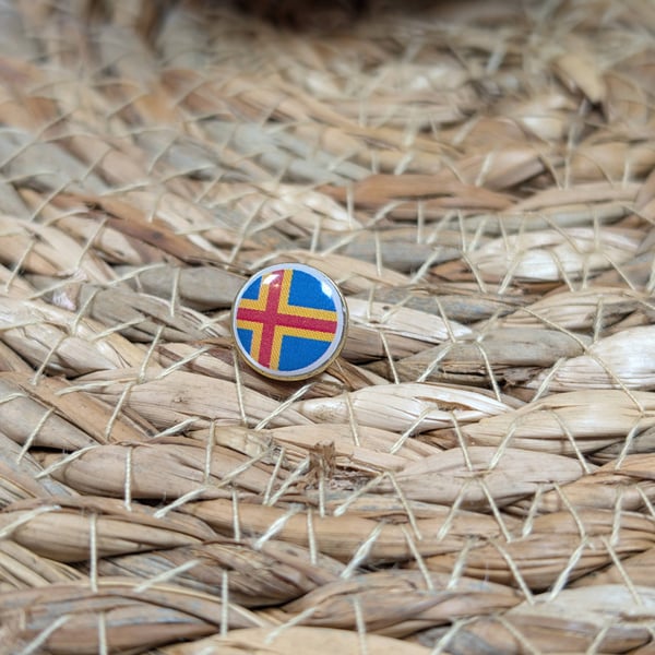 Aland Flag Map Pin - land Flag Map Pin For Wood Map