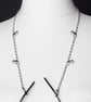 Silver armadillo glasses holder chain - quirky sunglasses chain - animal lover - Image 1