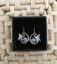 Butterfly Circle Drop Earrings - Image 3
