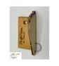 Funky Foot key fob in Birch plywood with purple nails – SKU-FF2 - Image 5