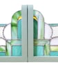 Stained Glass Art Deco Bookends - Image 2